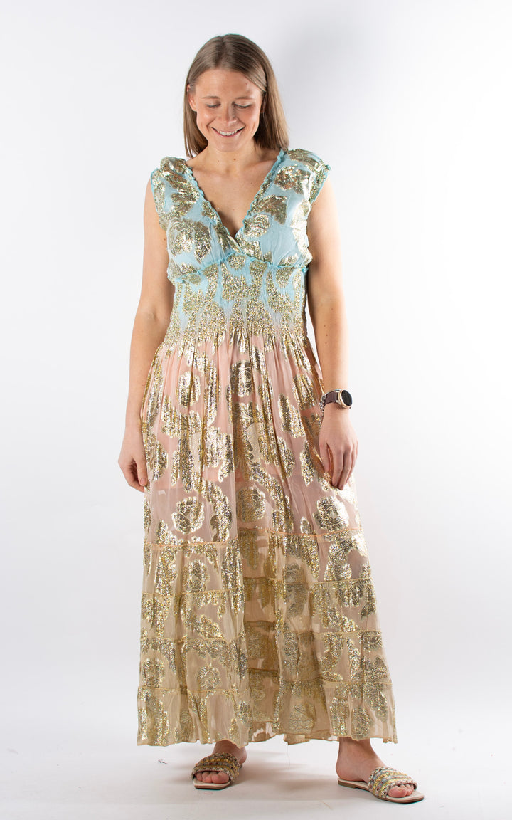 Joanna Floral Maxi Dress | Blue