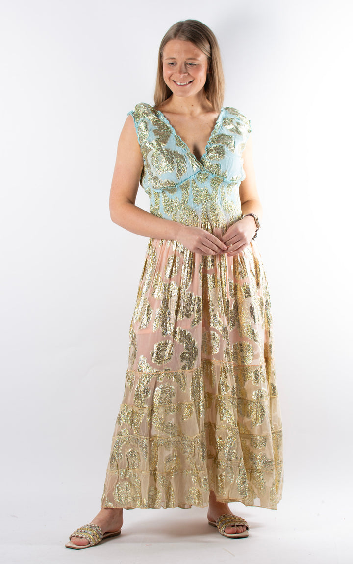 Joanna Floral Maxi Dress | Blue