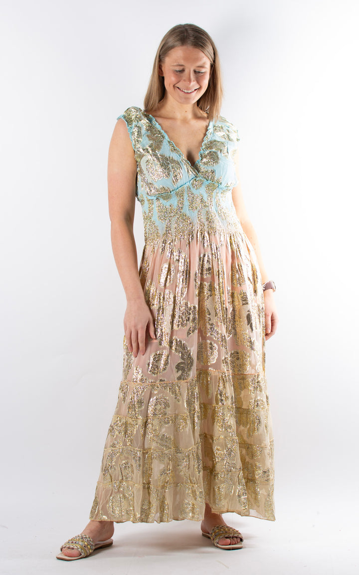 Joanna Floral Maxi Dress | Blue