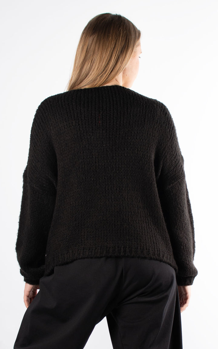 Josie Cropped Jumper | Black