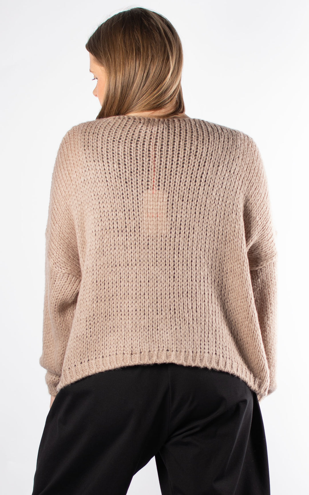 Josie Cropped Jumper | Taupe