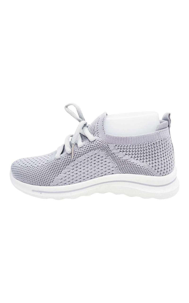 Joy Trainers | Lace Up | Grey