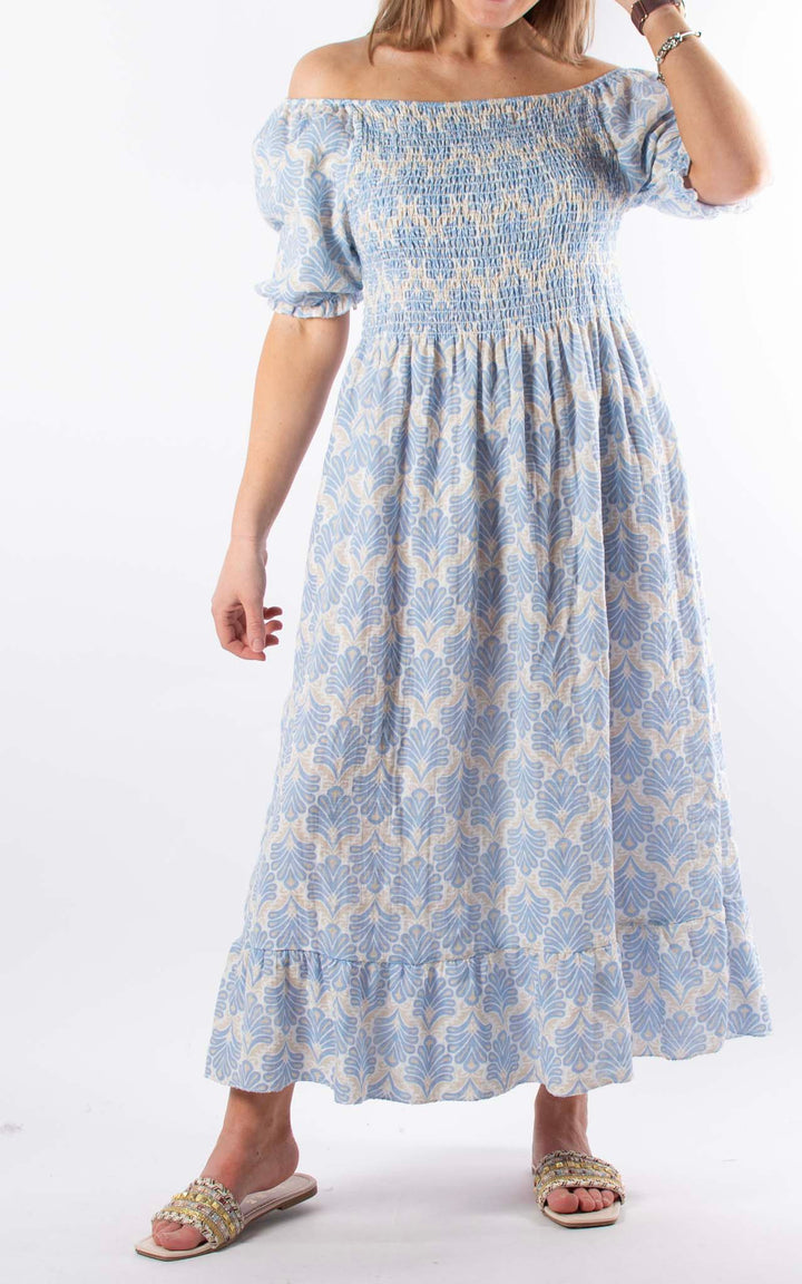 Kai Bardot Dress | Blue