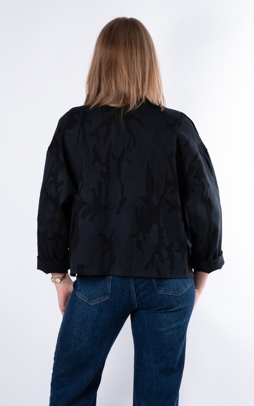 Kaisley Camo Jacket | Black