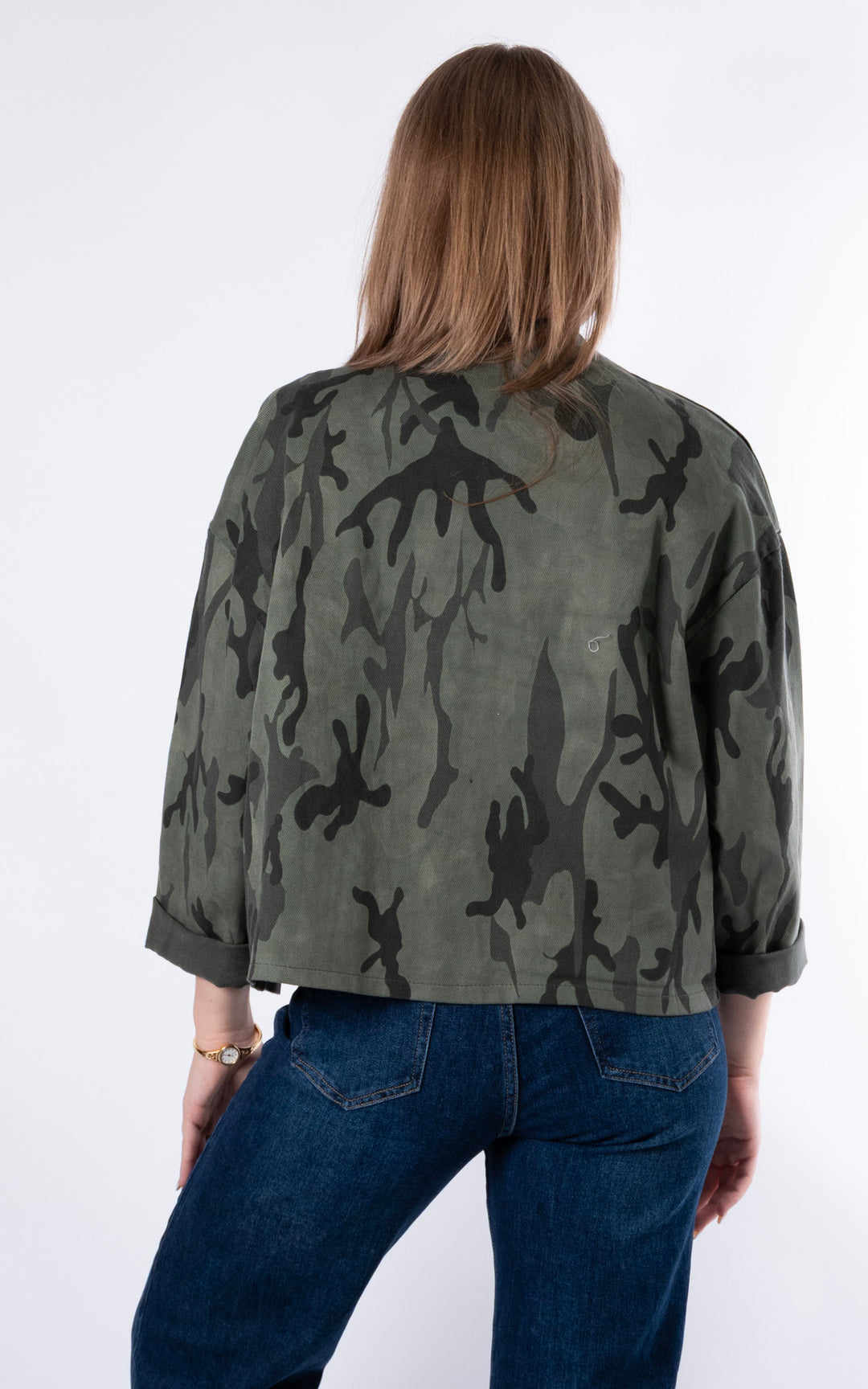 Kaisley Camo Jacket | Khaki