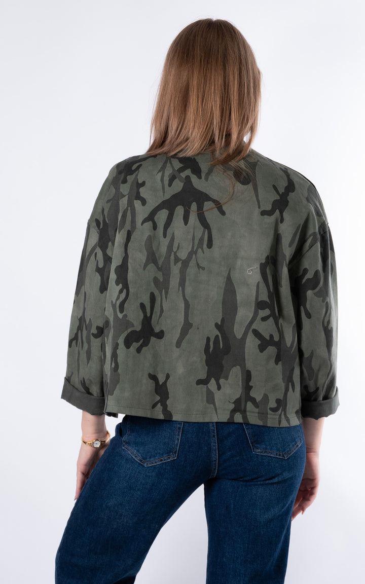 Kaisley Camo Jacket | Khaki