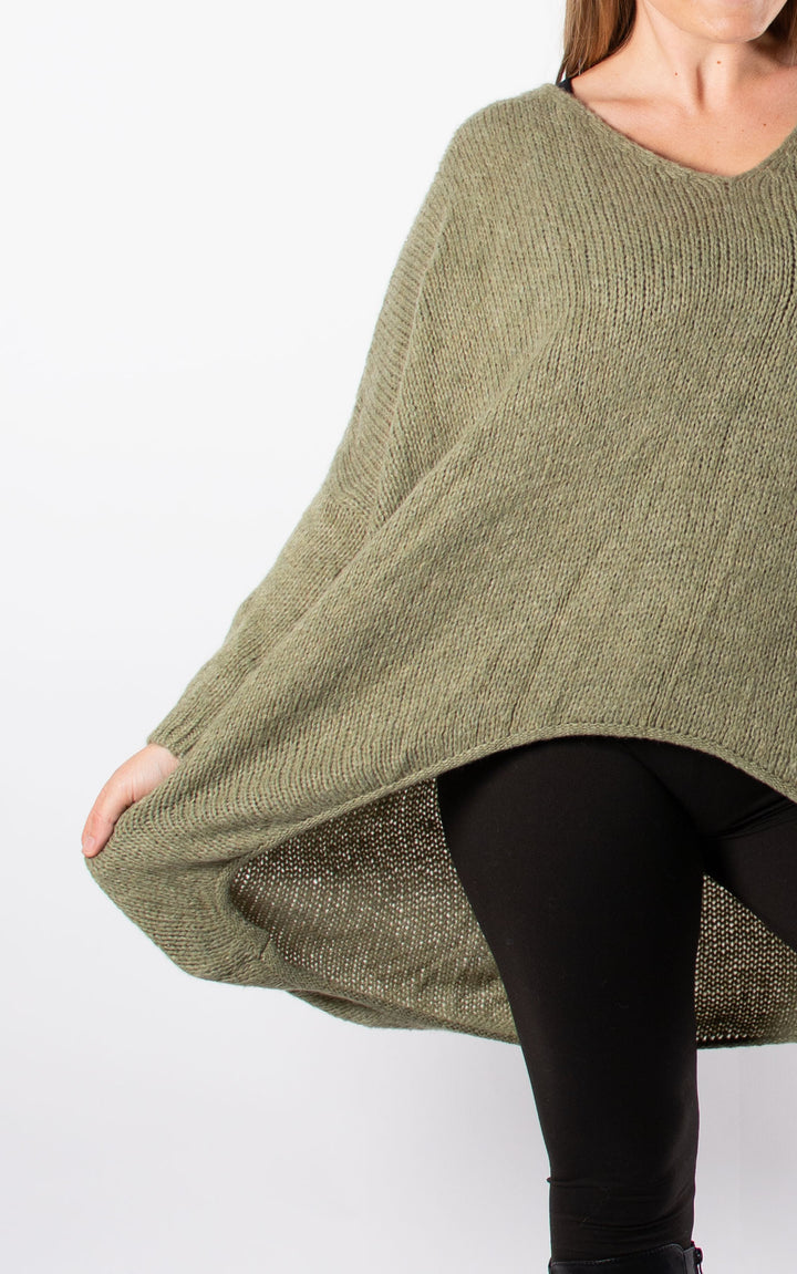 Kathleen Slouch Knit | Khaki