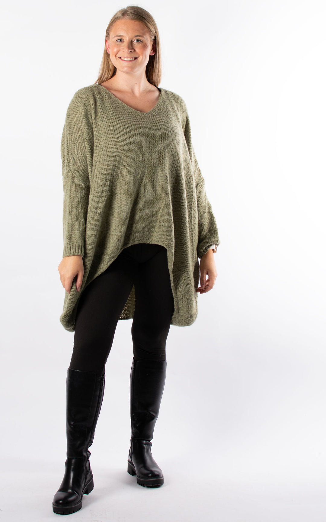 Kathleen Slouch Knit | Khaki