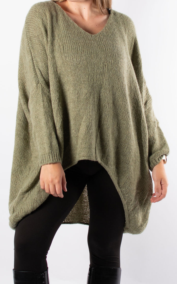 Kathleen Slouch Knit | Khaki