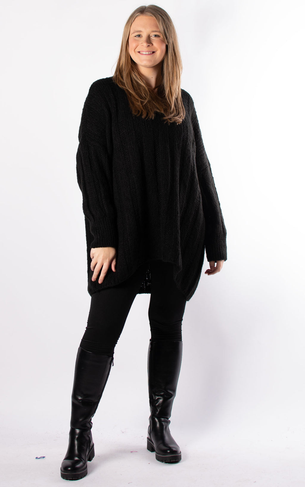 Kathy Chunky Knit | Black