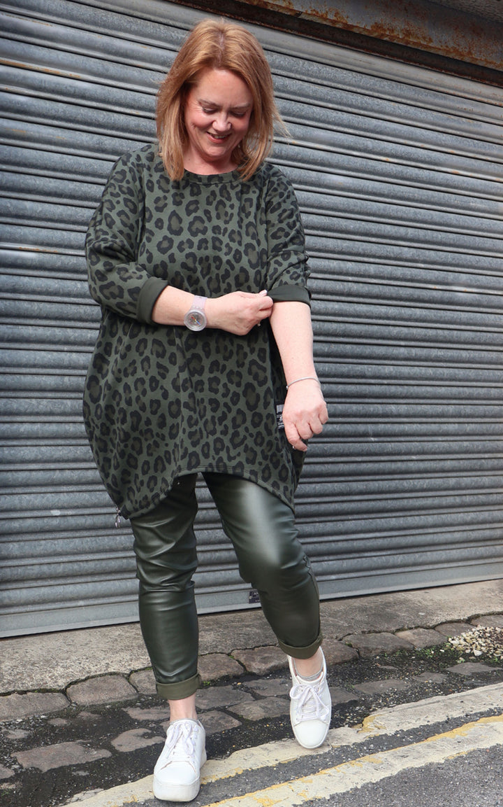 Keeley Tunic | Leopard | Khaki