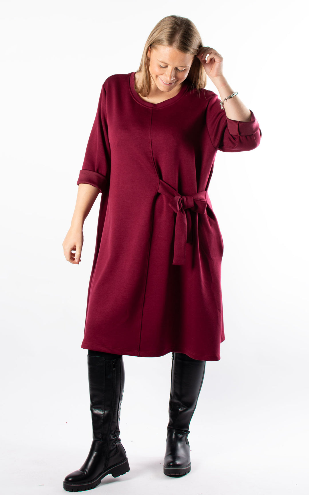 *PRE-ORDER* Keeley Tunic Dress | Burgundy