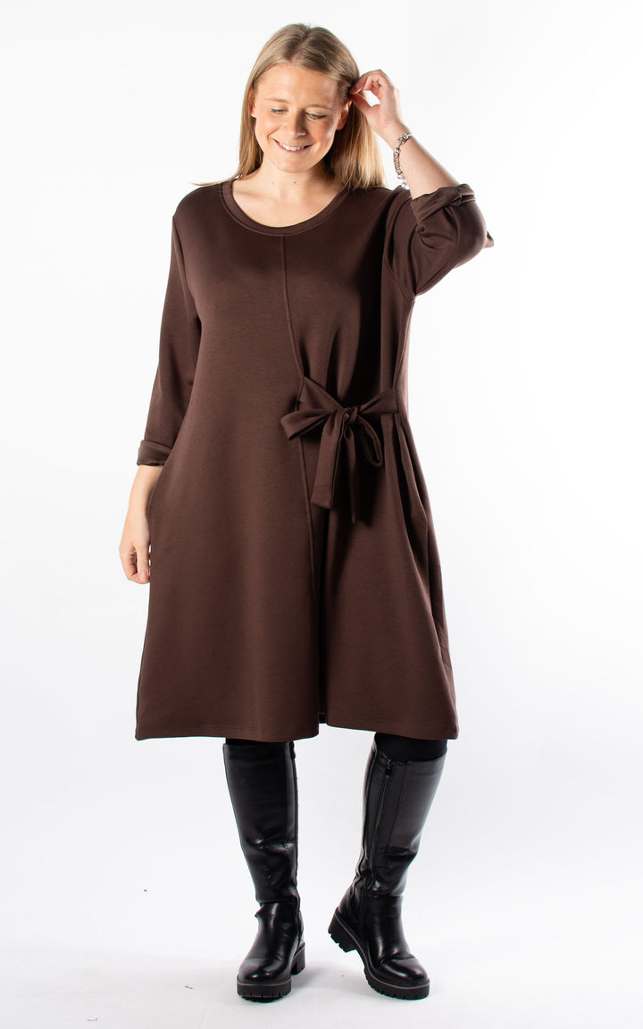 *PRE-ORDER* Keeley Tunic Dress | Chocolate