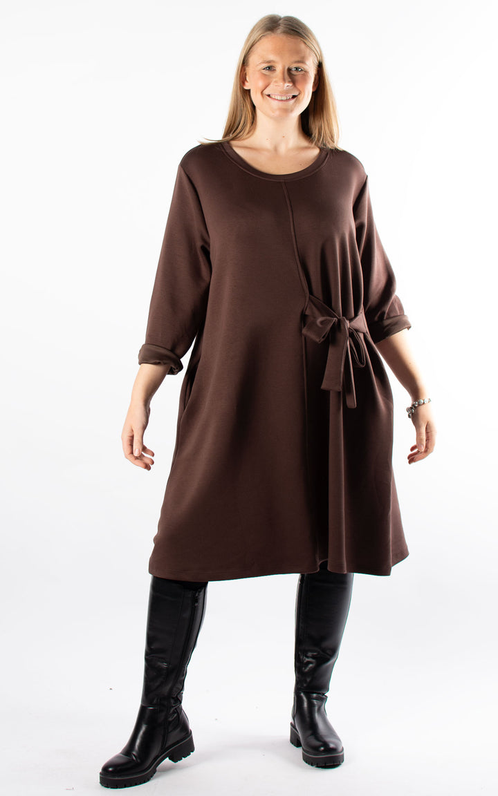 *PRE-ORDER* Keeley Tunic Dress | Chocolate