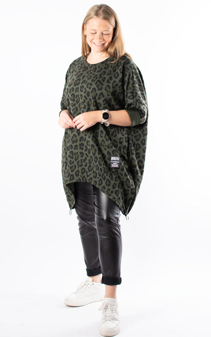 *PRE-ORDER* Keeley Tunic | Leopard | Khaki