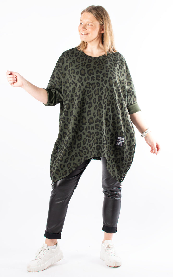 *PRE-ORDER* Keeley Tunic | Leopard | Khaki