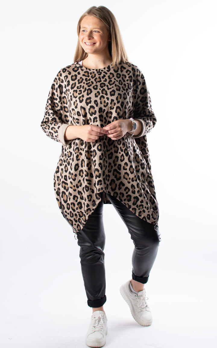 *PRE-ORDER* Keeley Tunic | Leopard | Mocha