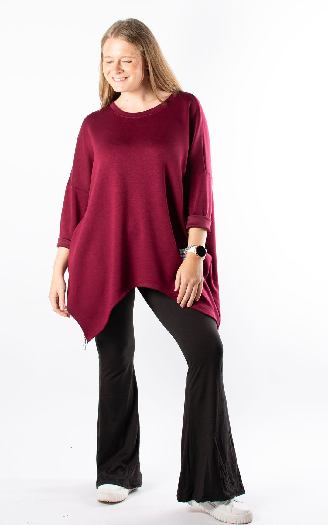 Keeley Tunic | Plain | Burgundy