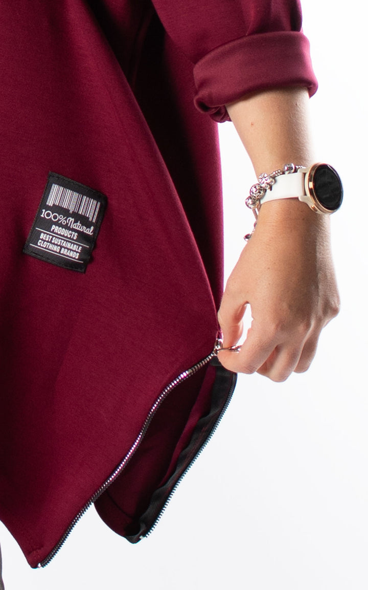 Keeley Tunic | Plain | Burgundy