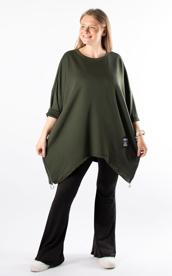 Keeley Tunic | Plain | Khaki