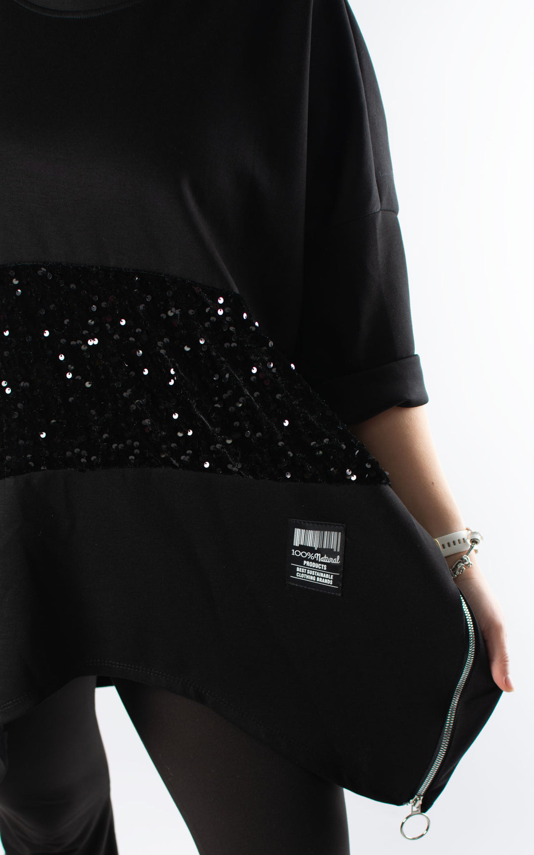 Keeley Tunic | Sequin | Black