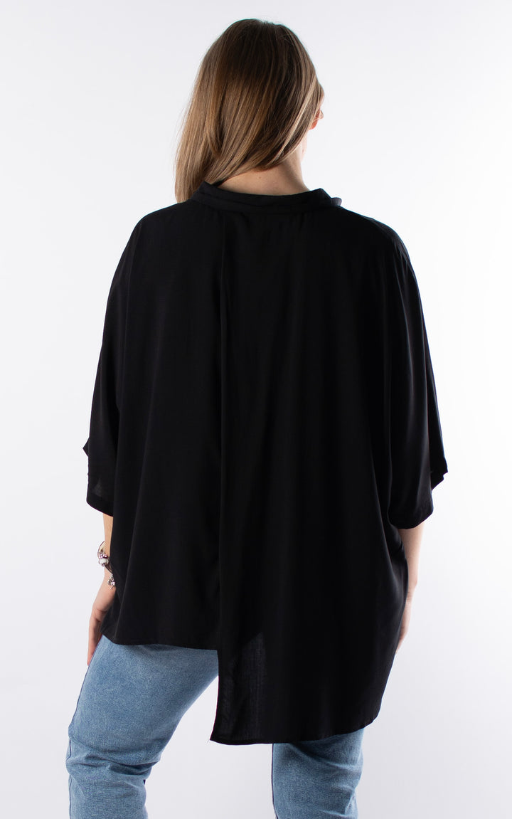 Kennedy Button Shirt | Black