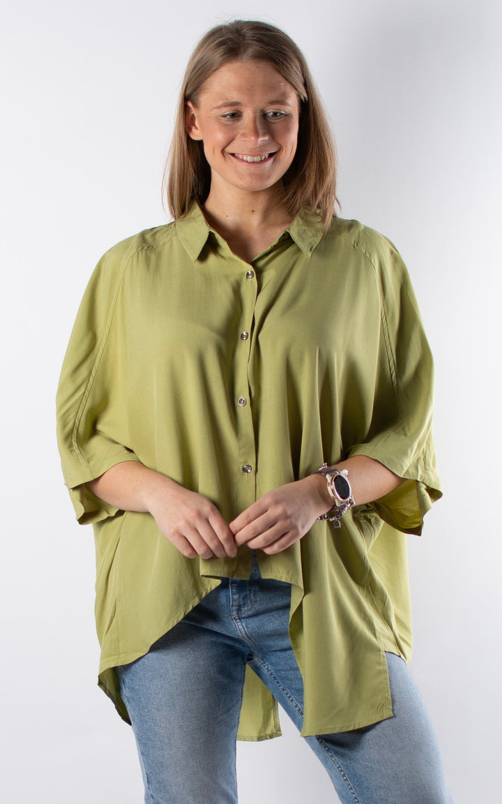 Kennedy Button Shirt | Green