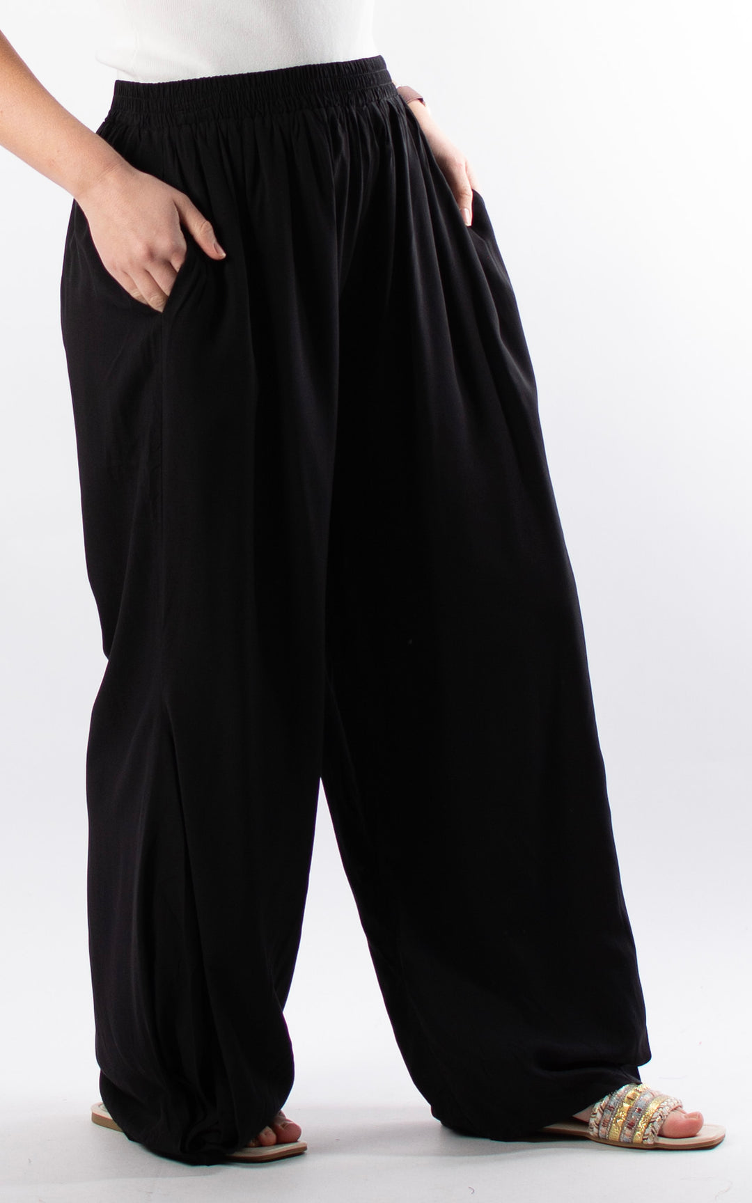 Kennedy Wide Leg Trouser | Black