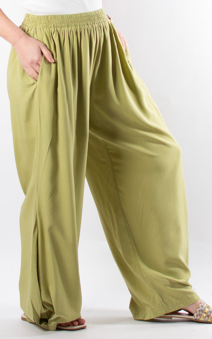 Kennedy Wide Leg Trouser | Green