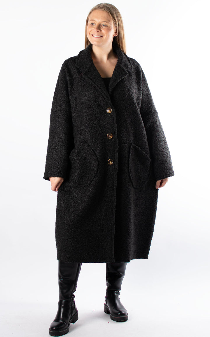 Kerry Boucle Coat | Black