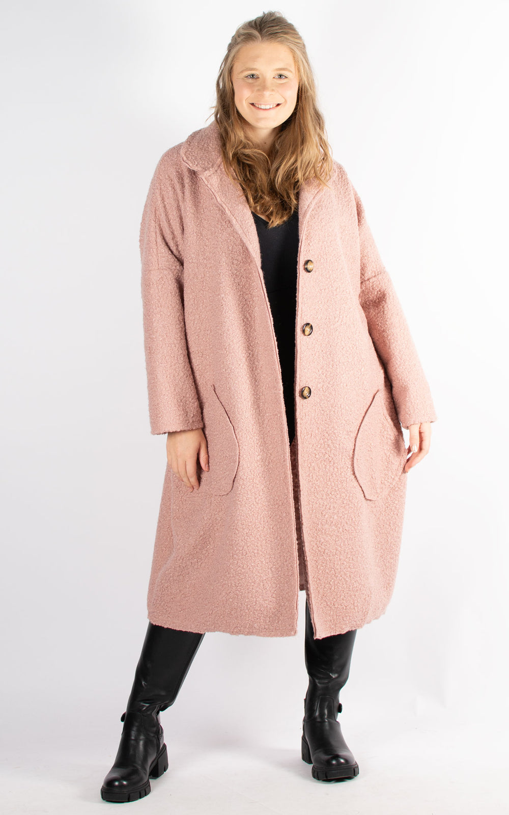 Dusky pink coat online