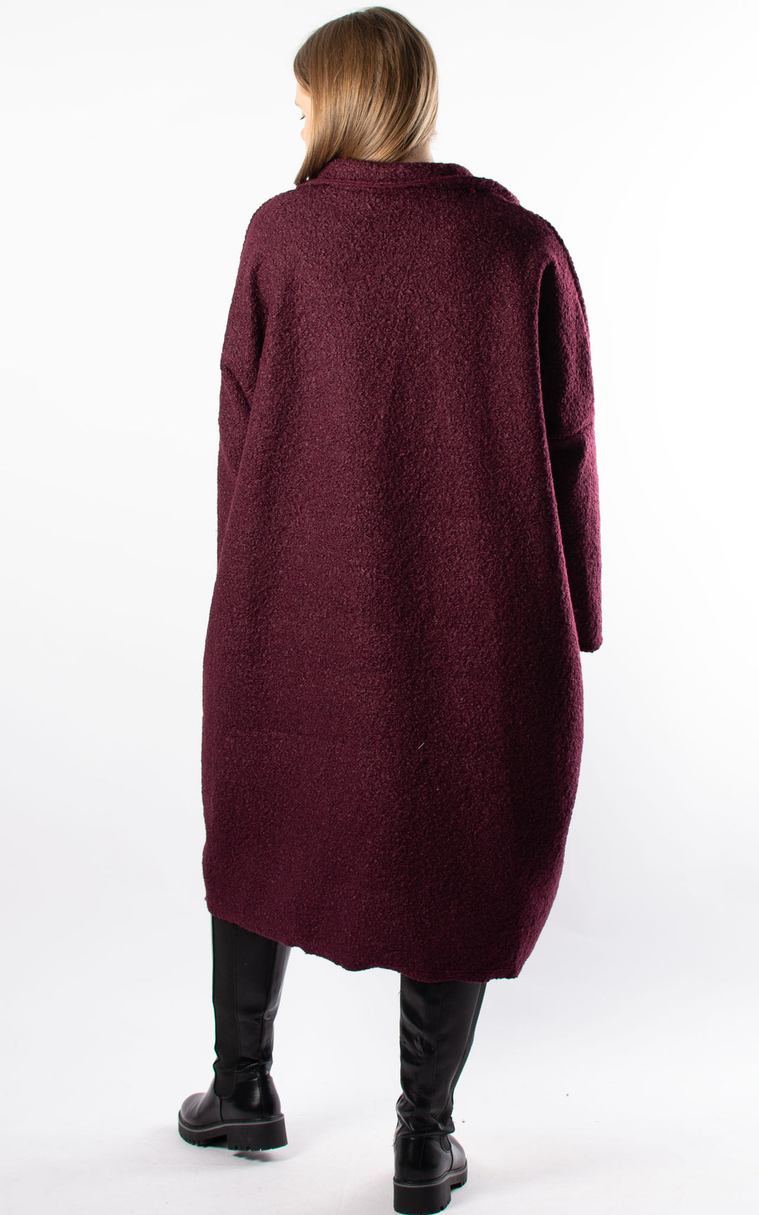 Kerry Boucle Coat | Plum