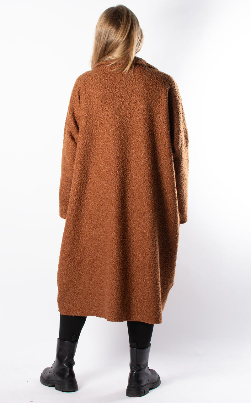 Kerry Boucle Coat | Rust