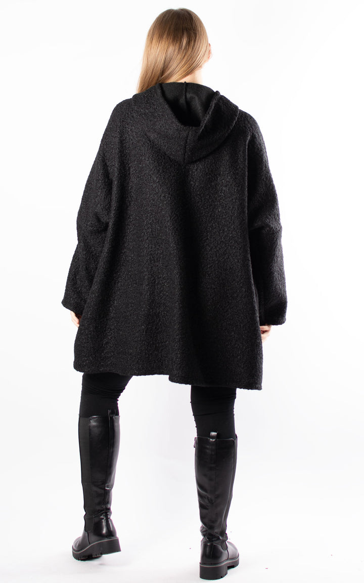 Kerry Boucle | Zip Up | Black