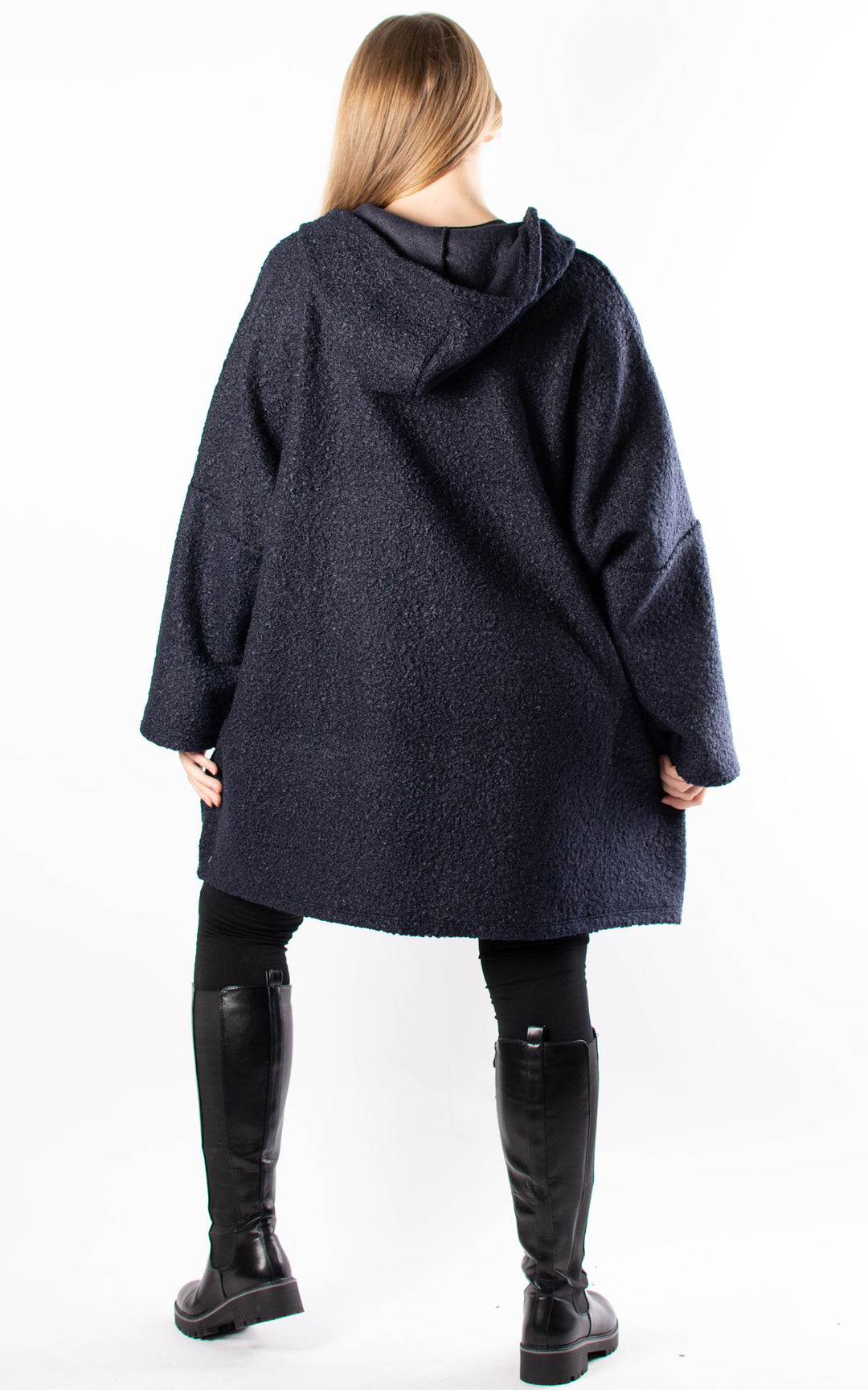 Kerry Boucle | Zip Up | Navy