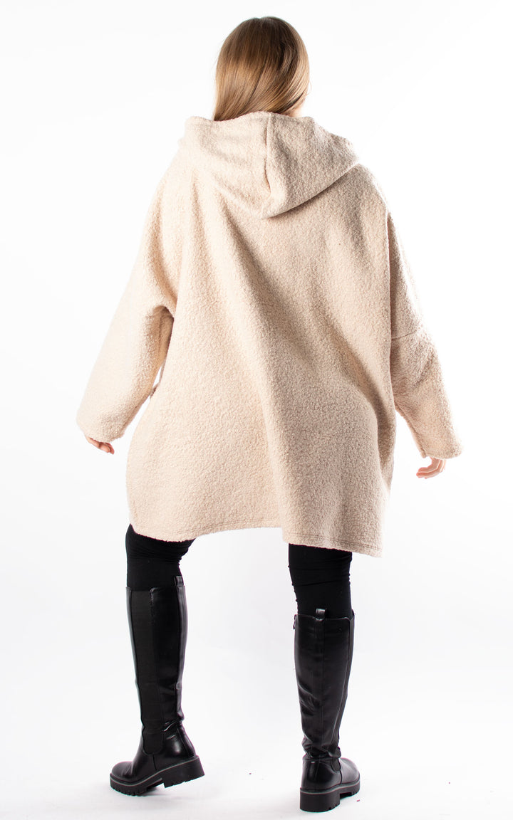 Kerry Boucle | Zip Up | Oat