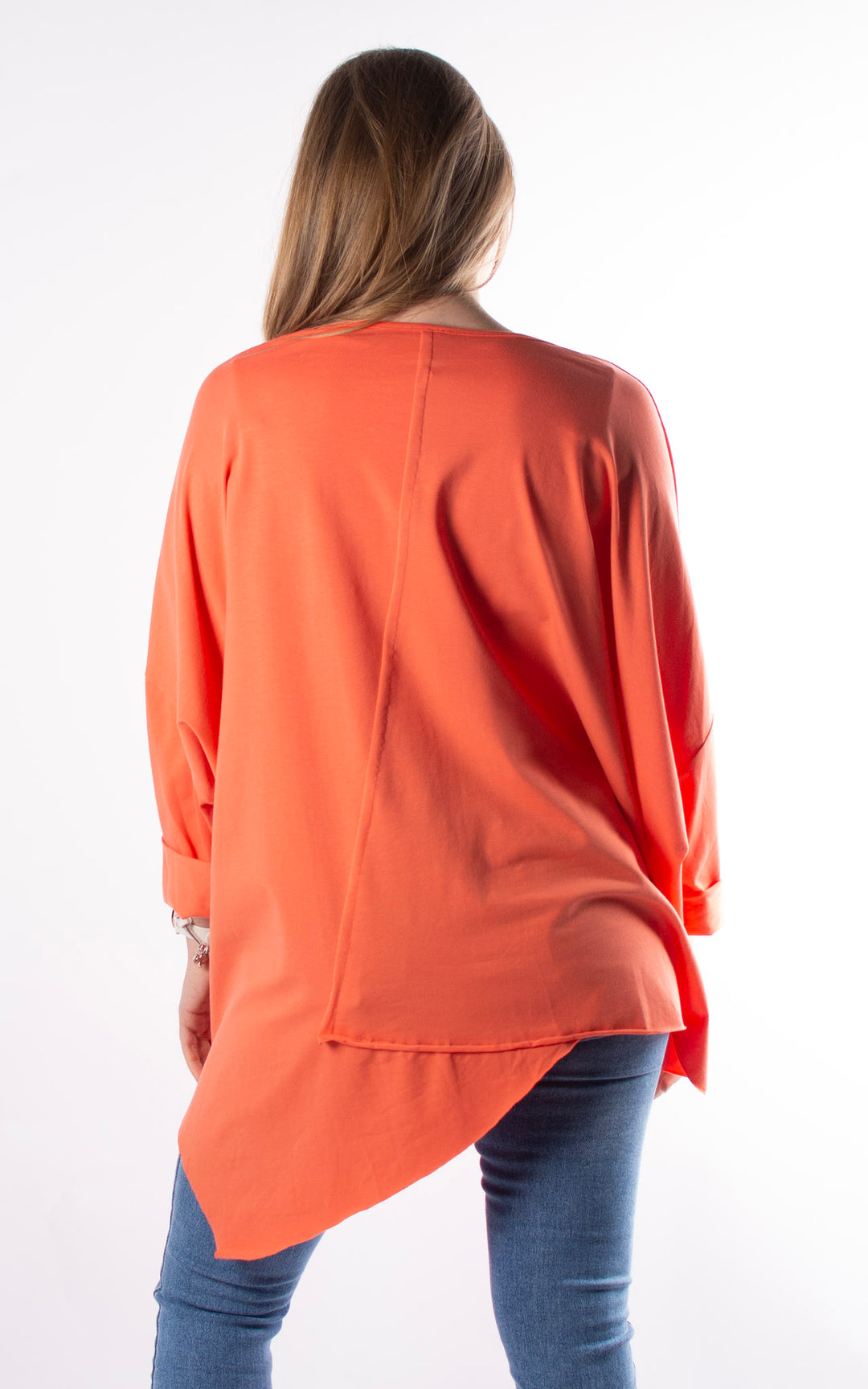 Kirsten Long Line Top | Coral
