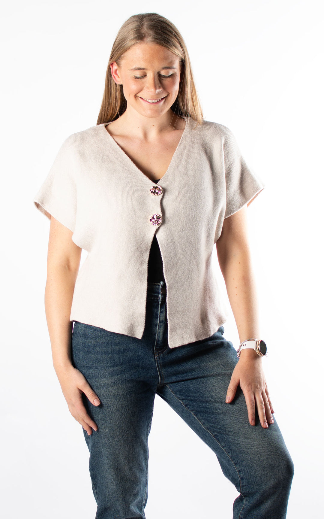 Knitted Cover Up | Beige