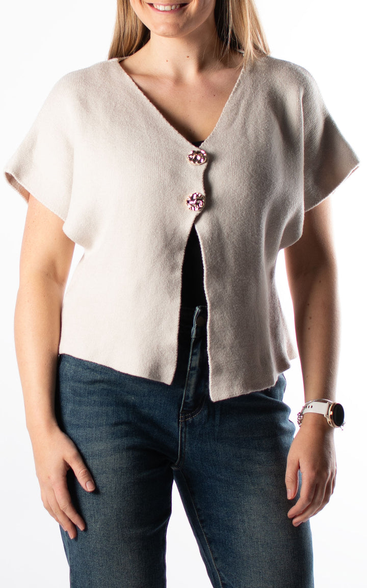 Knitted Cover Up | Beige