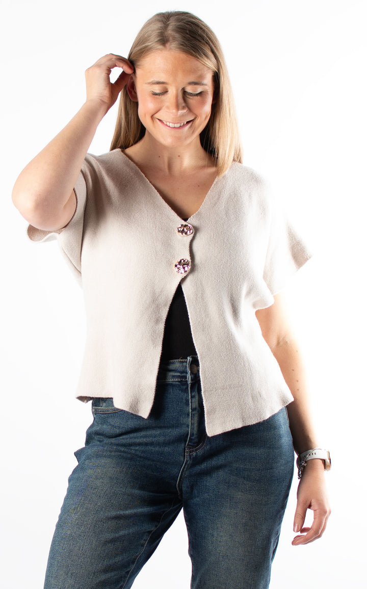 Knitted Cover Up | Beige