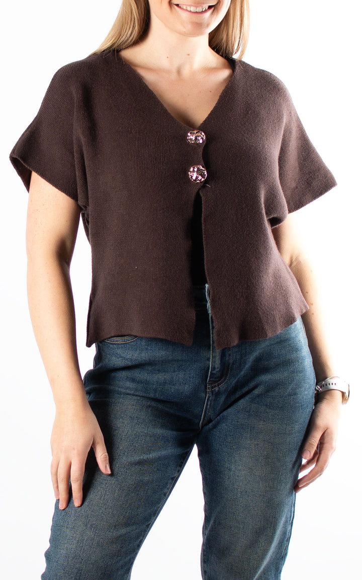 Knitted Cover Up | Chocolate