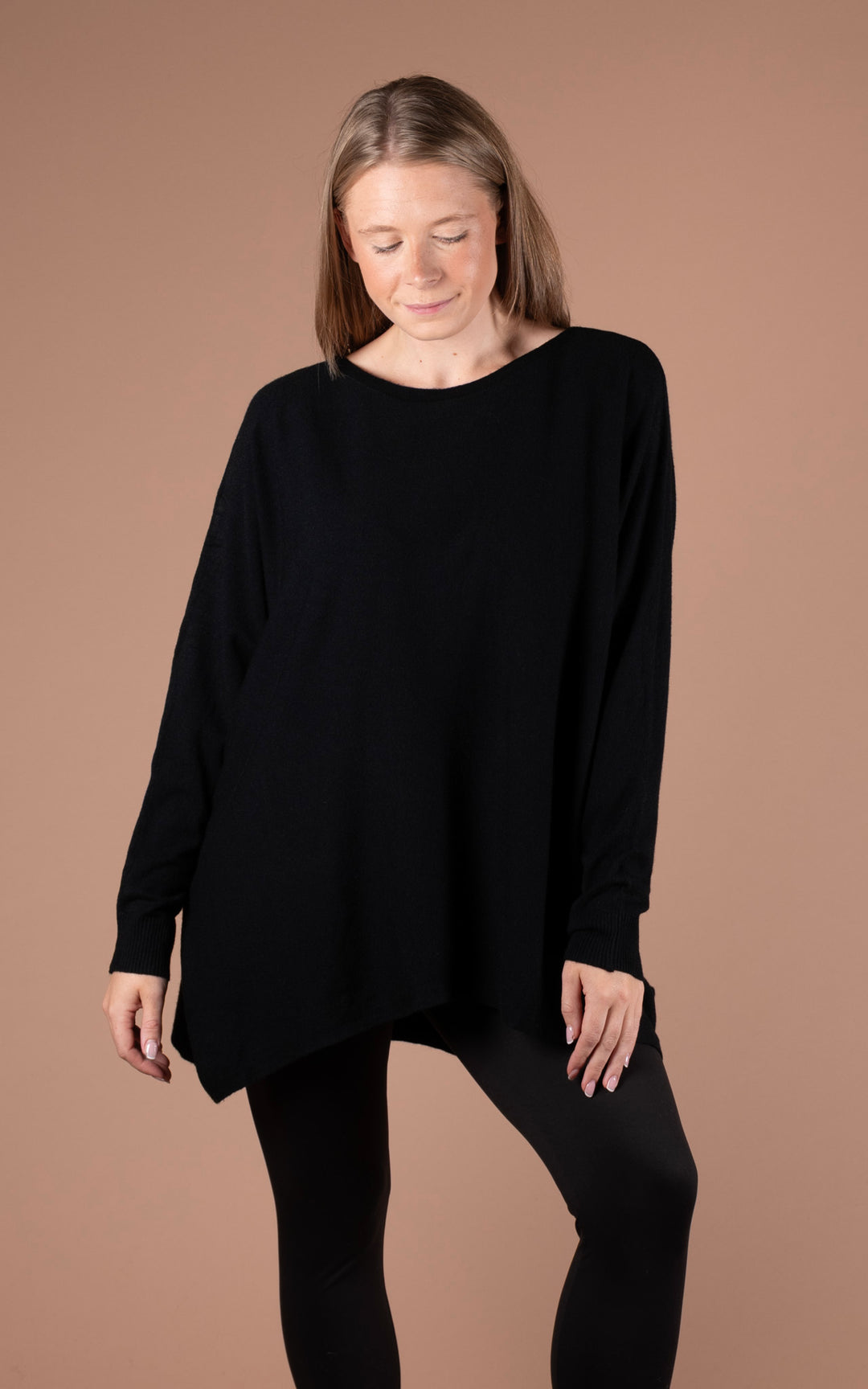 Kori Button Back Top | Black