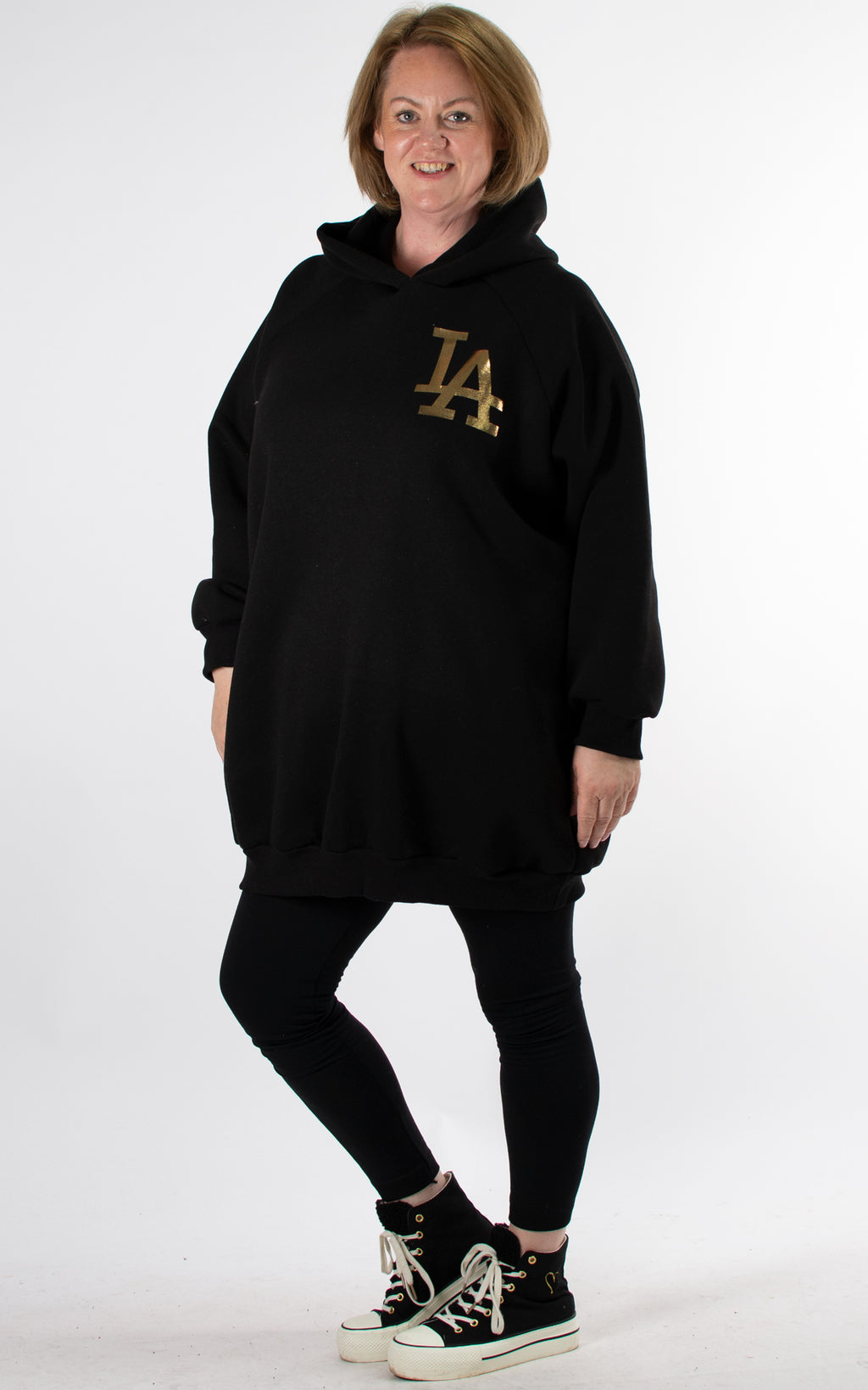 LA Longline Hoodie | Black