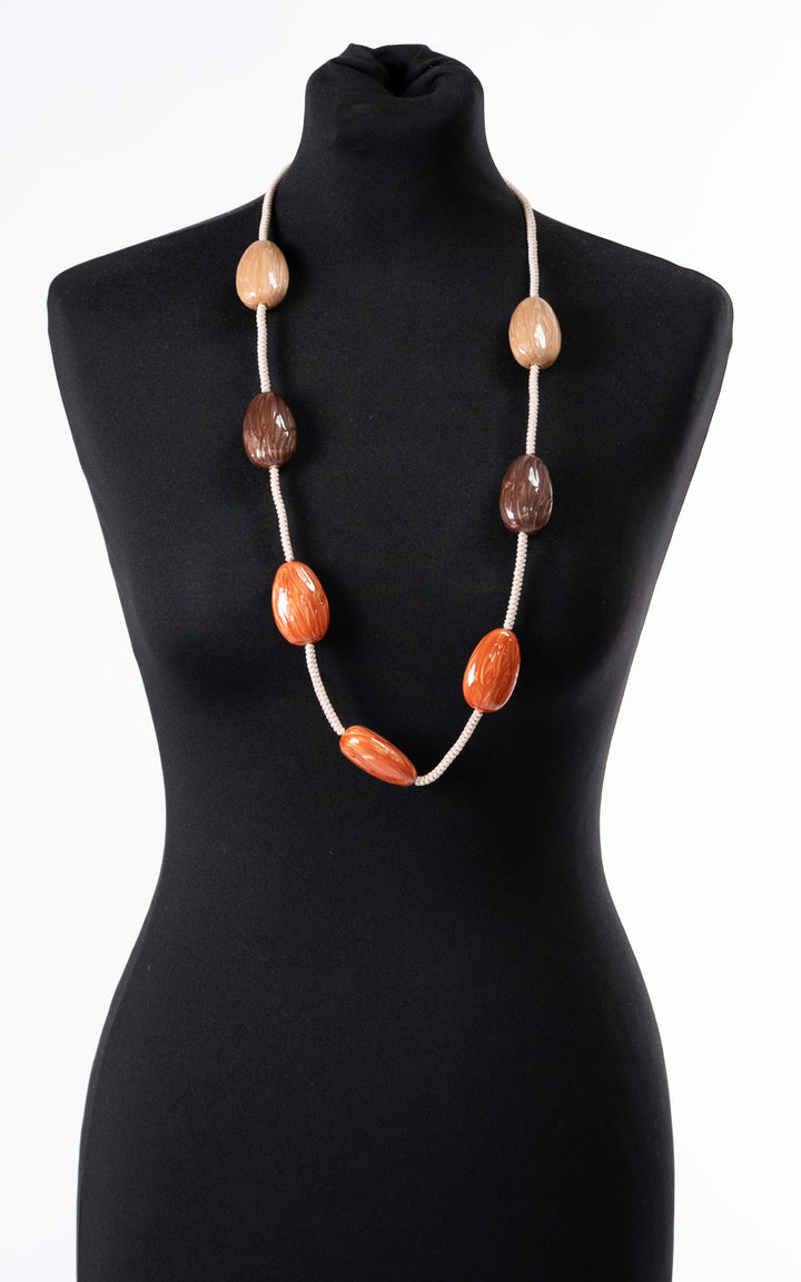 Laila Necklace | Chocolate&Rust