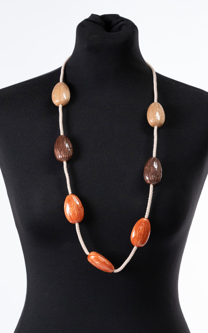 Laila Necklace | Chocolate&Rust