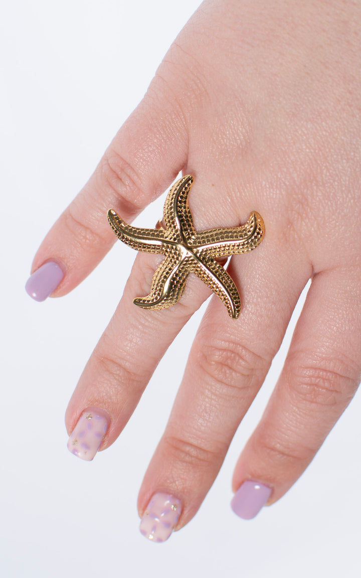 Large Starfish | Ring | Gold