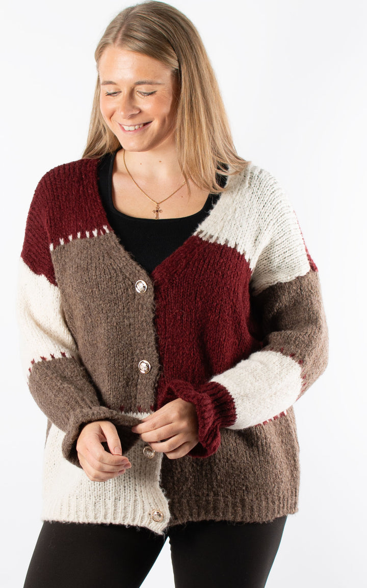 Laura Cardigan | Burgundy
