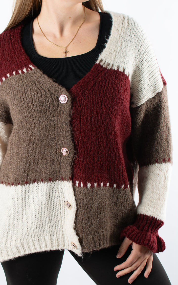 Laura Cardigan | Burgundy