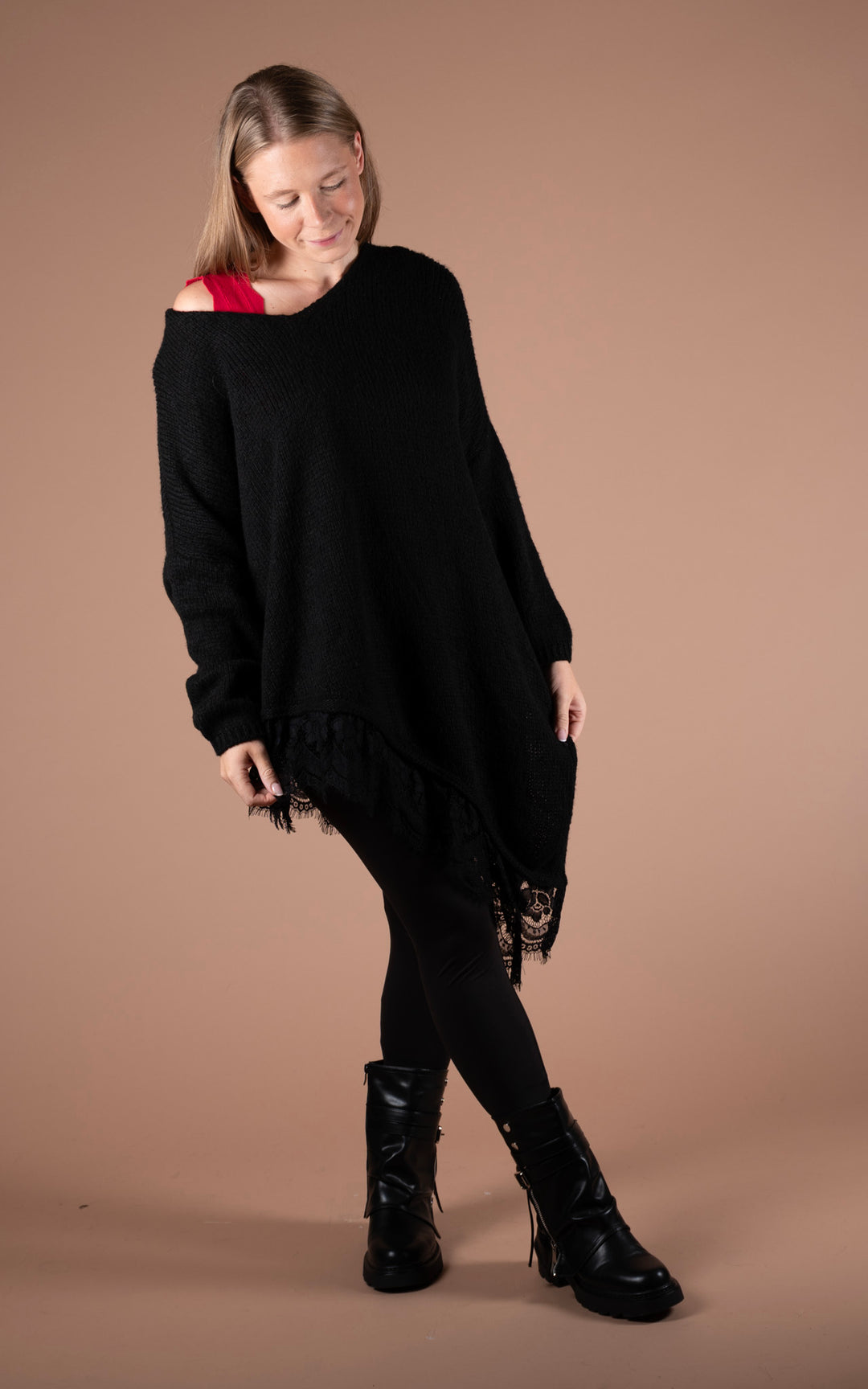 Laurel Asymmetric Jumper | Black