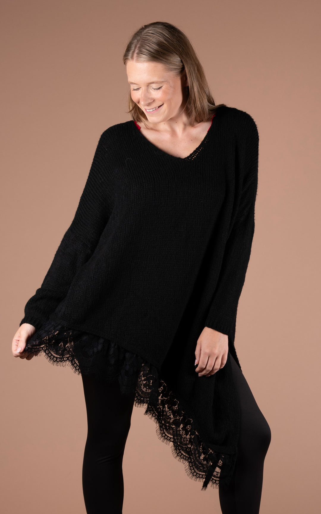 Laurel Asymmetric Jumper | Black